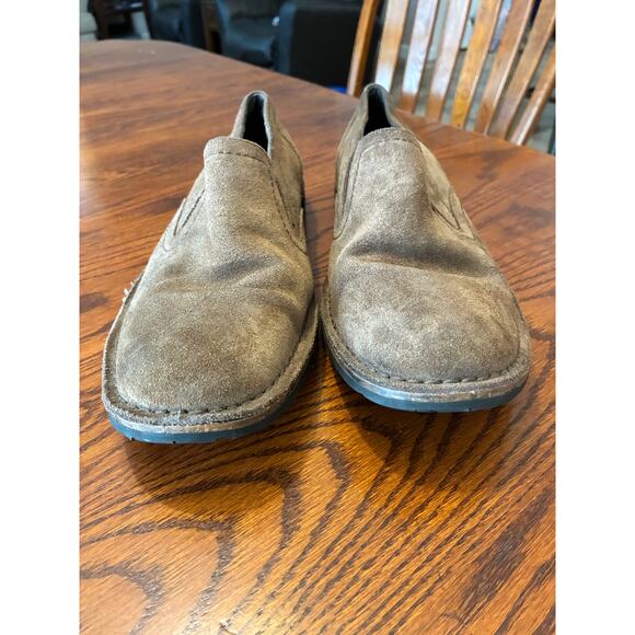 John Varvatos Suede Brown Loafers Slip-On Size 10 - Picture 2 of 8